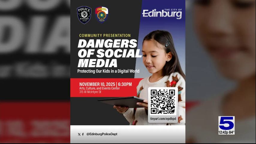 Edinburg Police Department holding presentation on protecting children online
