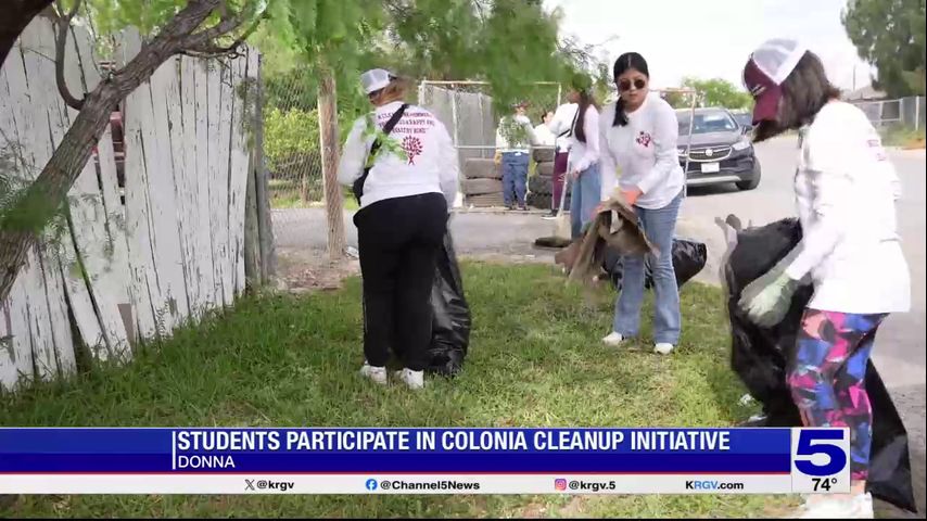 Texas A&M McAllen students participate in colonia cleanup