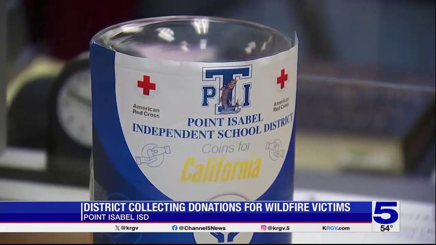 Point Isabel ISD collecting donations for recovery efforts from California wildfires