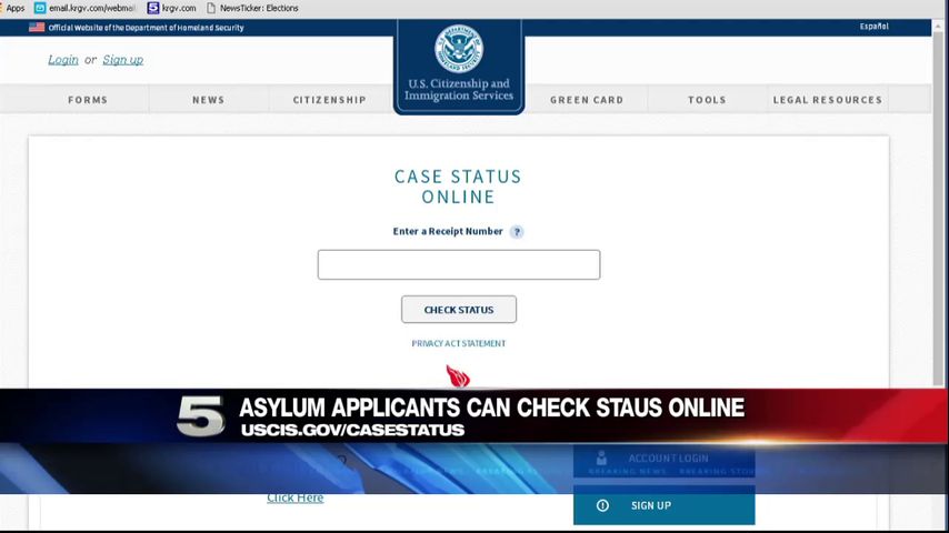 Uscis online status