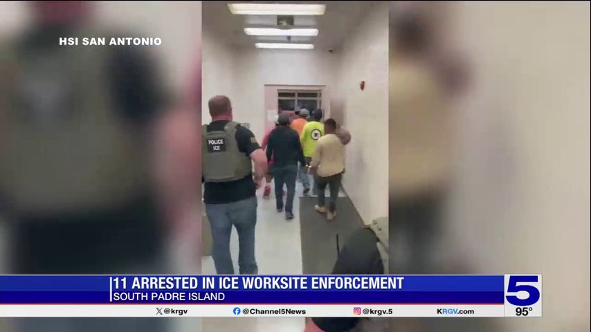 ICE arrests 11 people at Port Isabel construction site