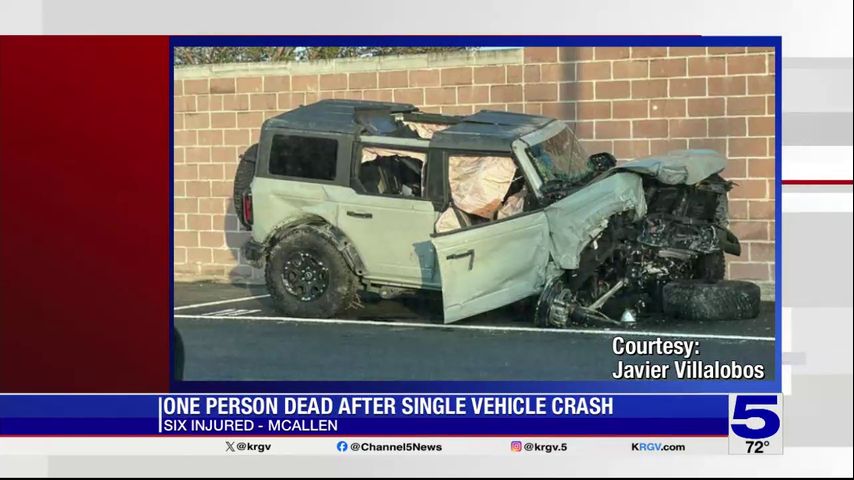 One person dead, 6 injured in suspected McAllen drunk driving crash