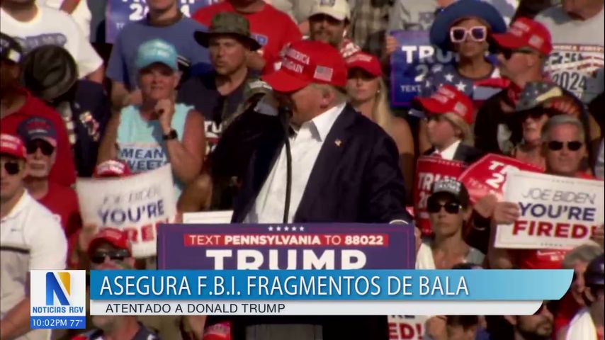 FBI asegura fragmentos de balas usados en atentado contra expresidente Donald Trump