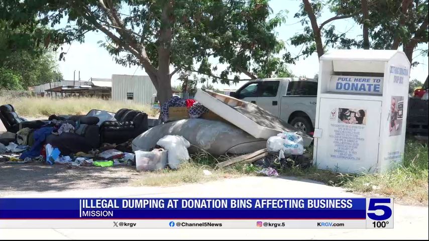 Mission business speaking out over donation bin being used as illegal dump site