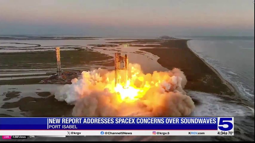 New report looks into sound levels in Port Isabel from SpaceX launches