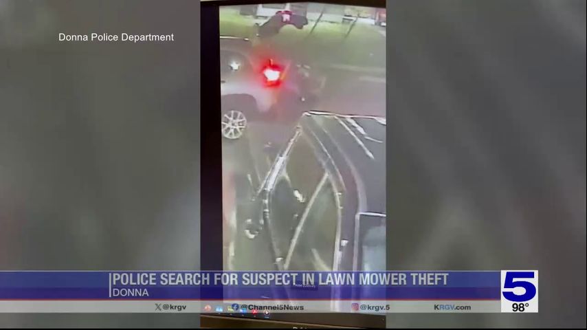 Donna police seeking lawn mower thief