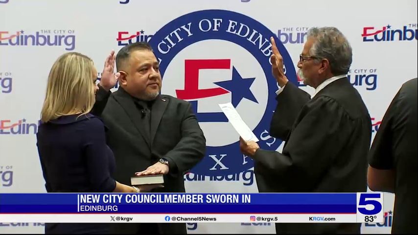 New Edinburg city council member sworn in