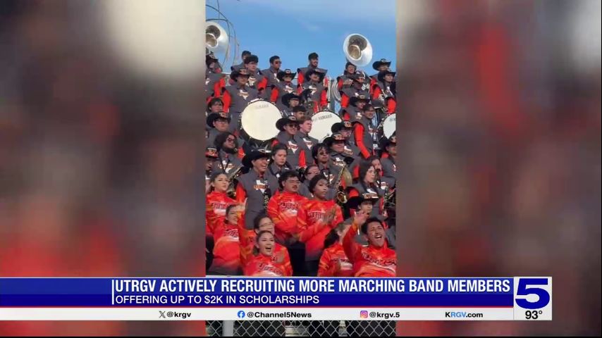 UTRGV continues recruiting for inaugural marching band