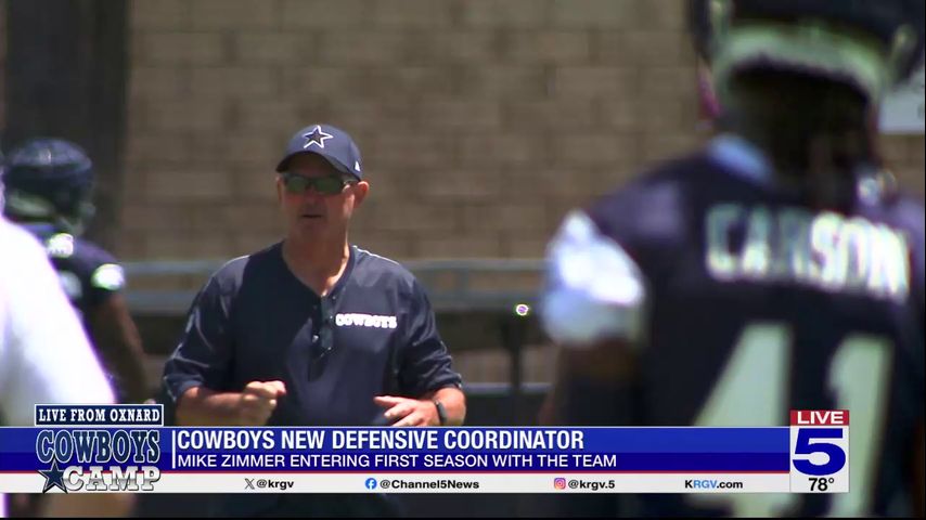 Second day of Cowboys training camp with Mike Zimmer as new defensive coordinator