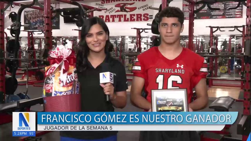 Jugador de la semana: Francisco Gómez de Sharyland es el ganador de la semana 5 del fútbol americano escolar