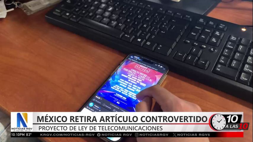 México retira artículo controvertido de nueva ley de telecomunicaciones