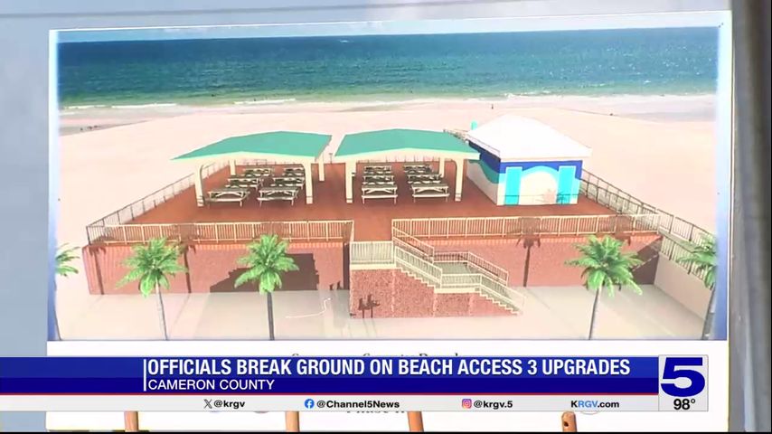 Groundbreaking held for Cameron County beach access upgrades