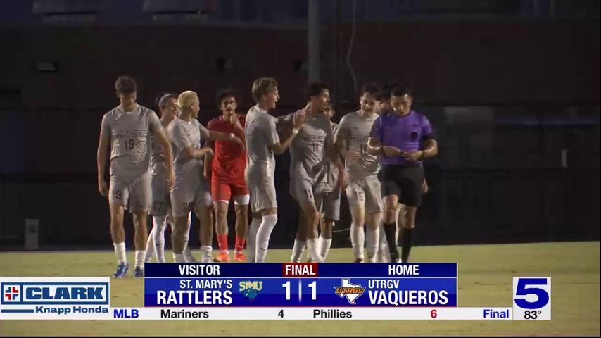 UTRGV plays St. Mary's to 1-1 draw in exhibition
