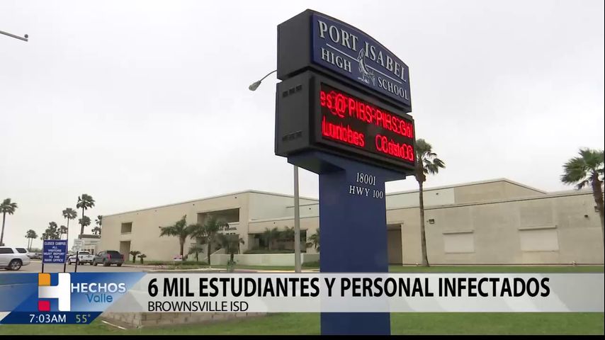 Seis mil estudiantes y personal infectados en diferentes distritos del condado Cameron