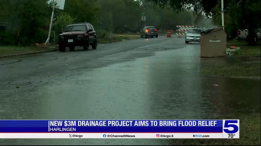 New $3 million drainage project aims to bring flood relief to Harlingen area