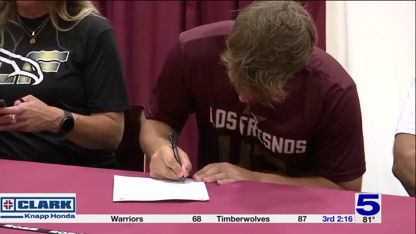 Los Fresnos Falcons Cade Stumbaugh & Josh Laster sign to play college football
