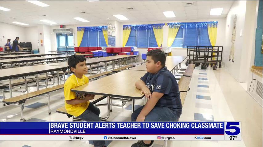 Raymondville ISD first-grader credited with helping save choking classmate