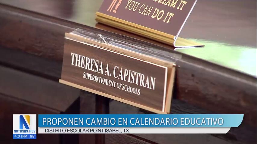 Proponen cambio en el calendario educativo de Point Isabel ISD