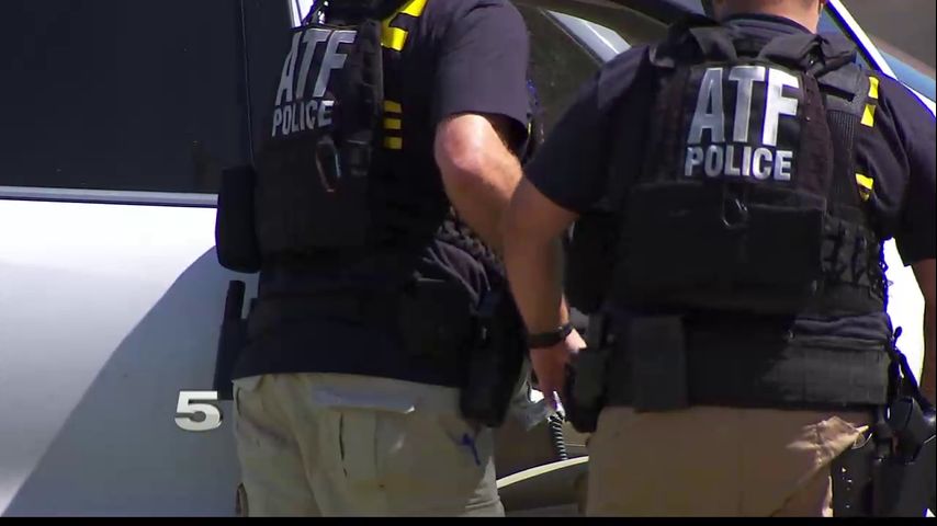 ATF Executing Search Warrant in Mercedes