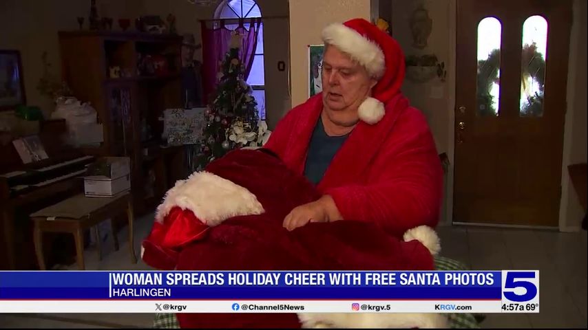 Harlingen woman spreads holiday cheer with free Santa photos