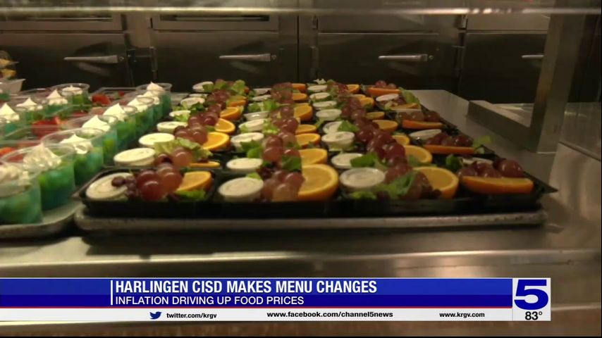 Harlingen CISD makes menu changes due to inflation