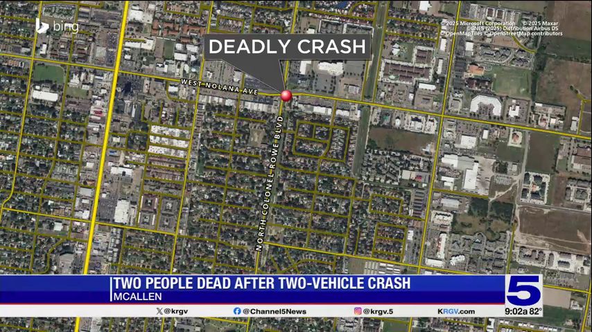 Intoxication suspected in deadly two-vehicle crash in McAllen