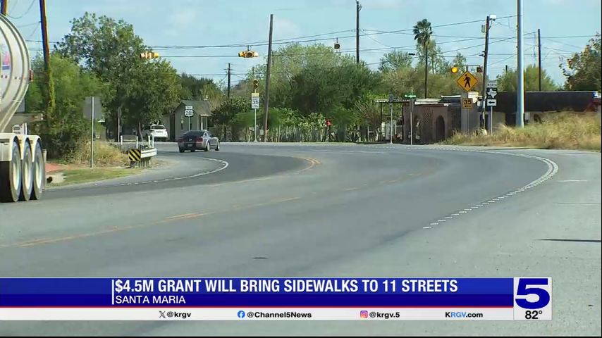 Cameron County awarded $4.5 million for sidewalk improvement project in Santa Maria