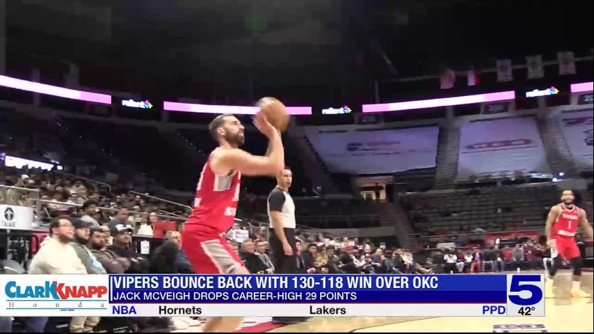 Jack McVeigh hits seven threes in route to career-night in victory over OKC