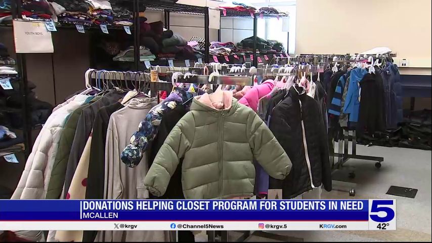 McAllen First United Methodist Church providing items to McAllen ISD’s Clothing Closet