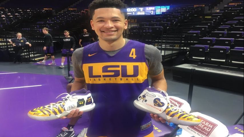 lsu basketball shoes