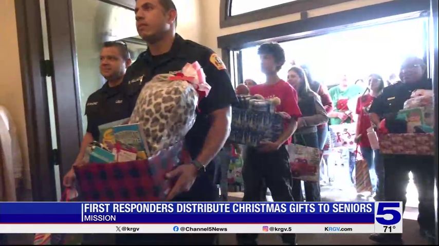 Mission first responders provide Christmas gifts to senior citizens