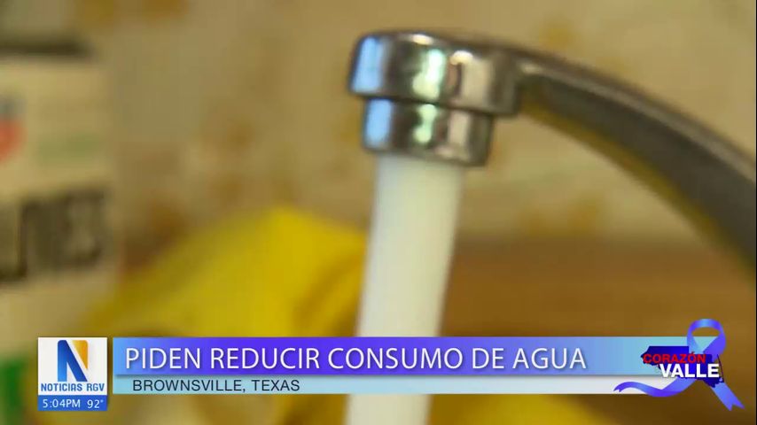 Petición de reducción de consumo de agua en Brownsville