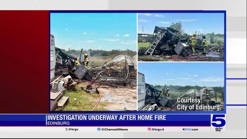 Edinburg mobile house fire under investigation