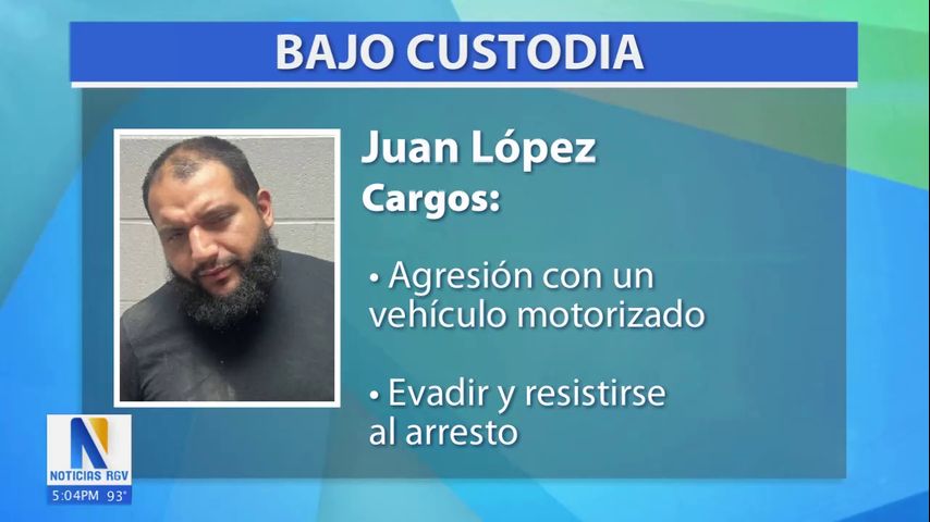 Arrestan en Mercedes a un hombre acusado de agresión con un vehículo motorizado