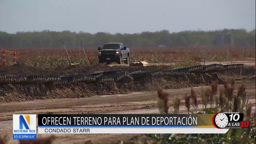 Oficial del estado discute terreno ofrecido a Trump para deportaciones