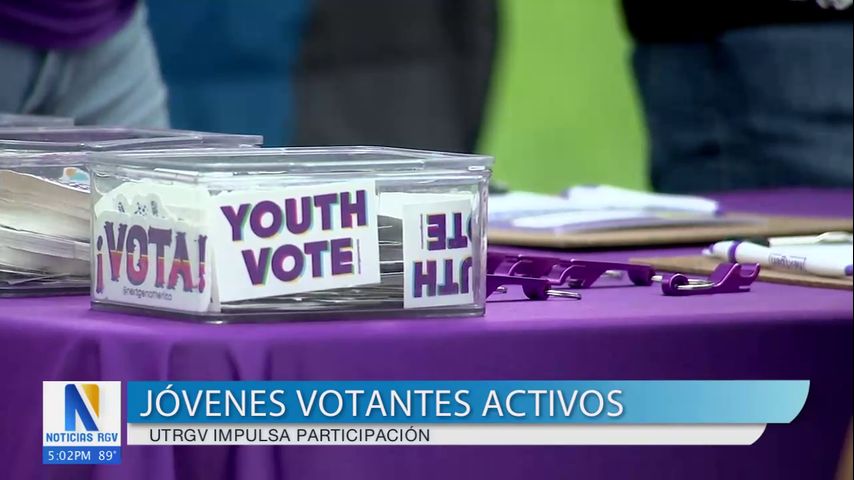 Organización de jóvenes votantes invitan a estudiantes de UTRGV a participar en el voto