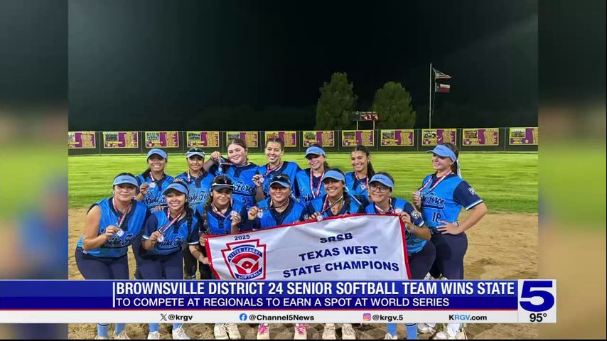 Brownsville District 24 Senior softball team wins State