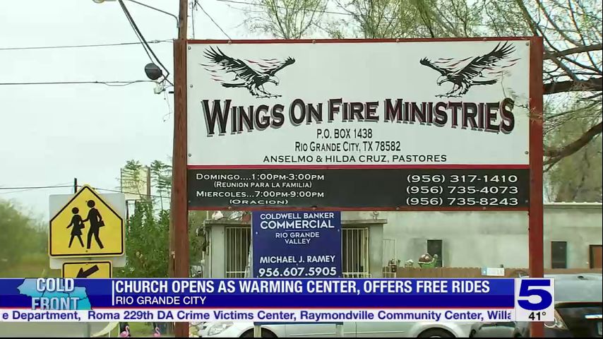 Rio Grande City church opens as warming center, offers free rides