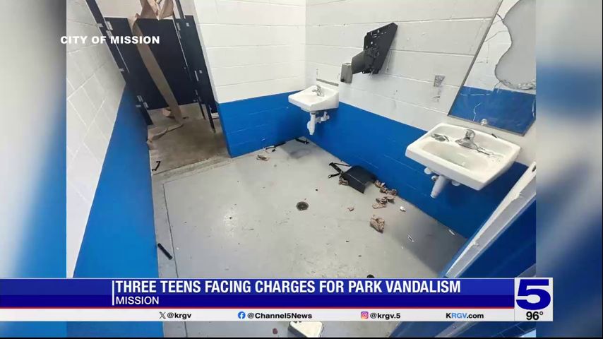 Three teens facing charges in connection with Mission park vandalism