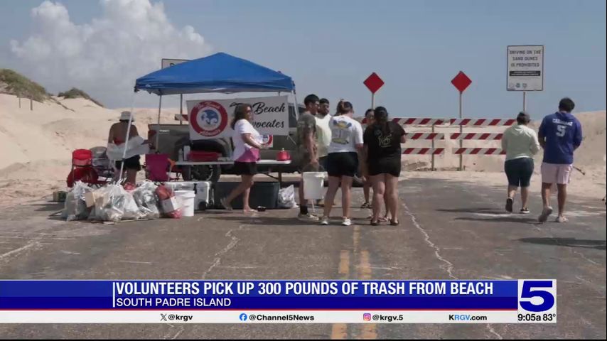 Volunteers pick up 300 pounds of trash at SPI during beach cleanup