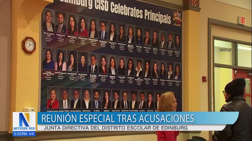 Reunión especial de la junta escolar de Edinburg aborda acusaciones de acoso contra el director