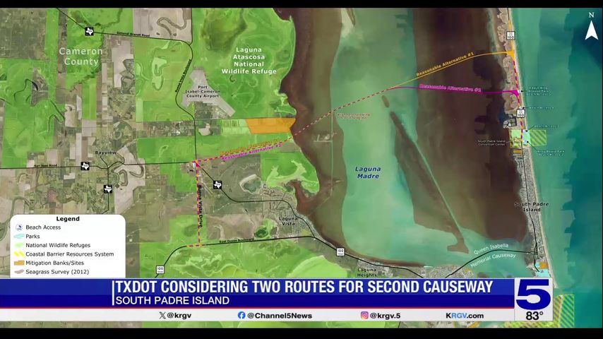 TxDOT shares plans for proposed second South Padre Island causeway