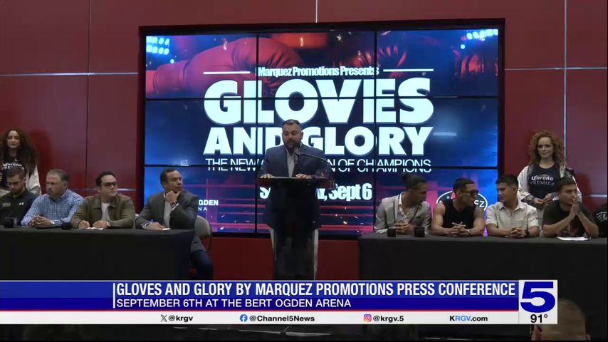 'Gloves & Glory' press conference held for upcoming boxing event in Edinburg