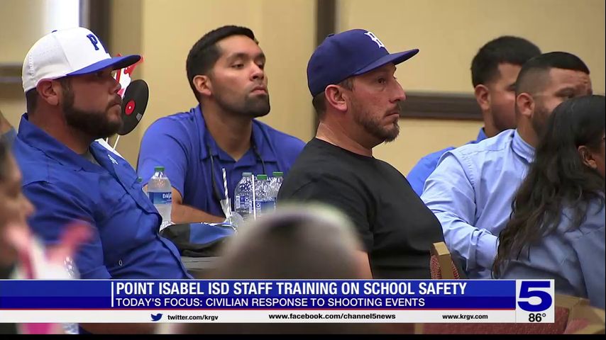 Staff at Point Isabel ISD receive school safety training