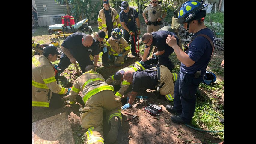 Man rescued after falling into septic tank in rural Edinburg