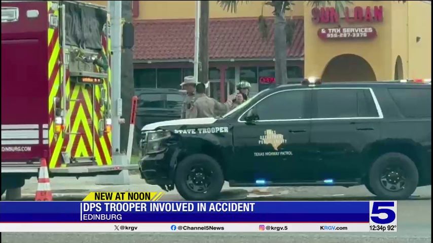 DPS investigate two-vehicle crash involving trooper in Edinburg