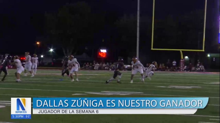 Jugador de la semana: Dallas Zuniga de la preparatoria de Donna es el ganador de la semana 5 del fútbol americano escolar