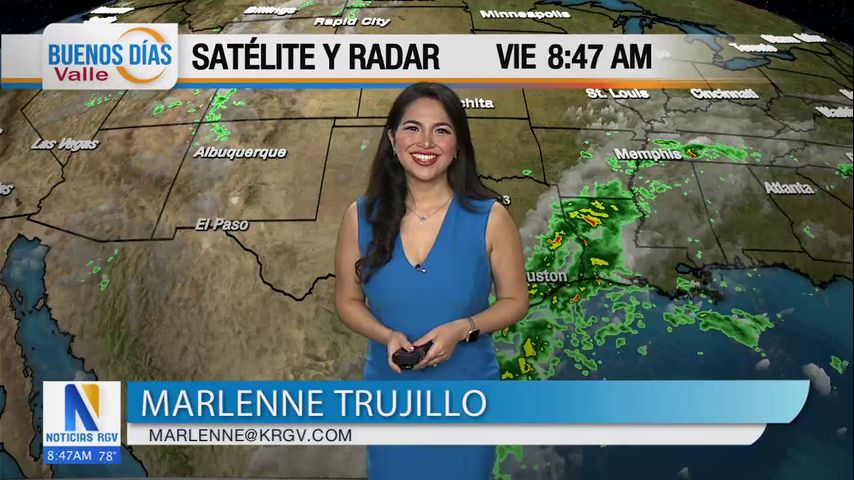 Viernes 26 de Julio: Tormentas dispersas, temperaturas en los 86s