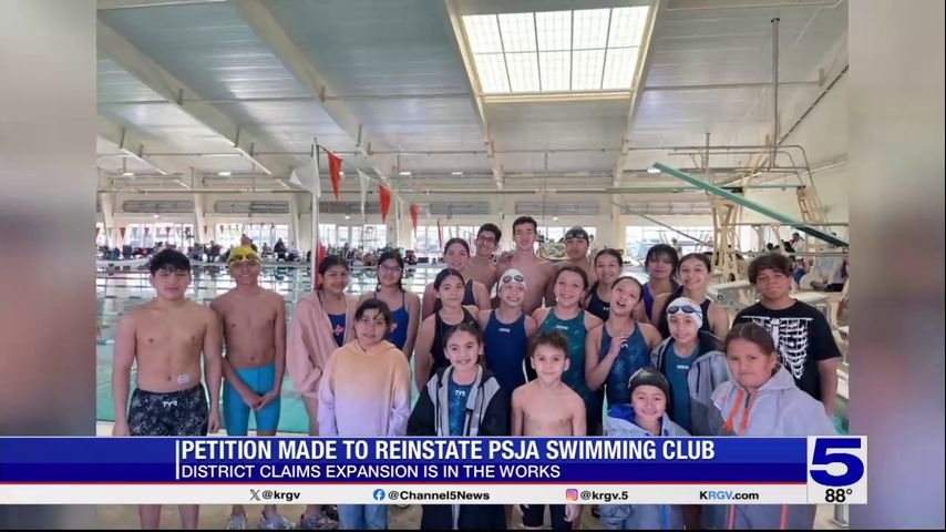 Petition launched to reinstate PSJA ISD swimming club