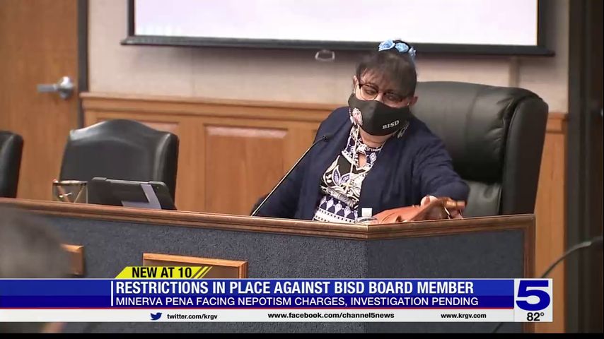 Restrictions in place against Brownsville ISD board member